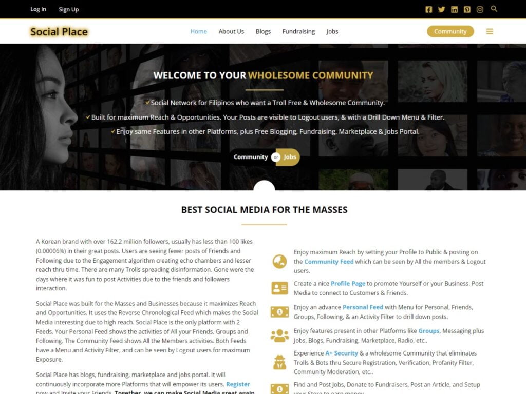 Social Media Website